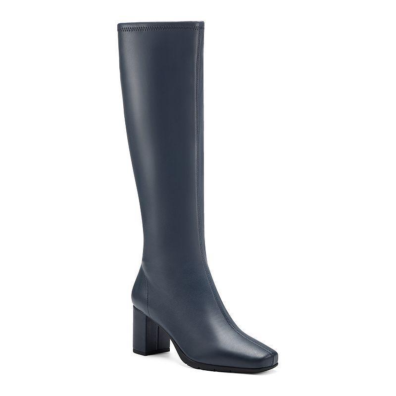 Aerosoles Micah Womens Knee-High Boots Blue Product Image