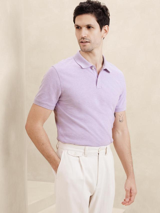 Cotton Monogram Pique Polo Product Image