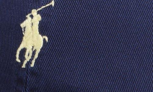 Embroidered Polo Pony Baseball Cap In Newport Navy Product Image