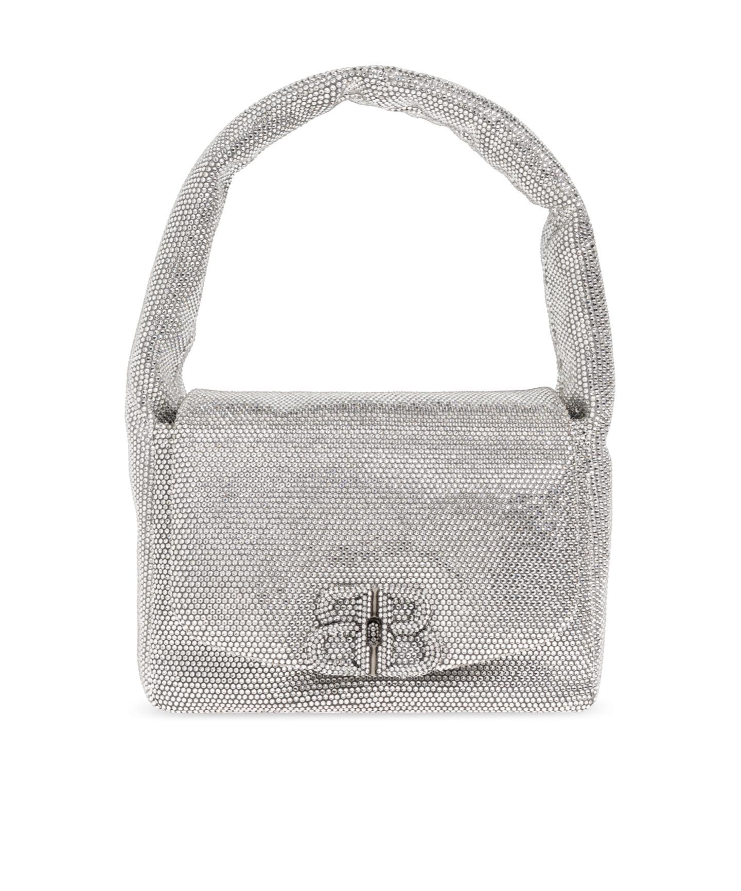 BALENCIAGA Monaco Small Sling Shoulder Bag In Grey Product Image