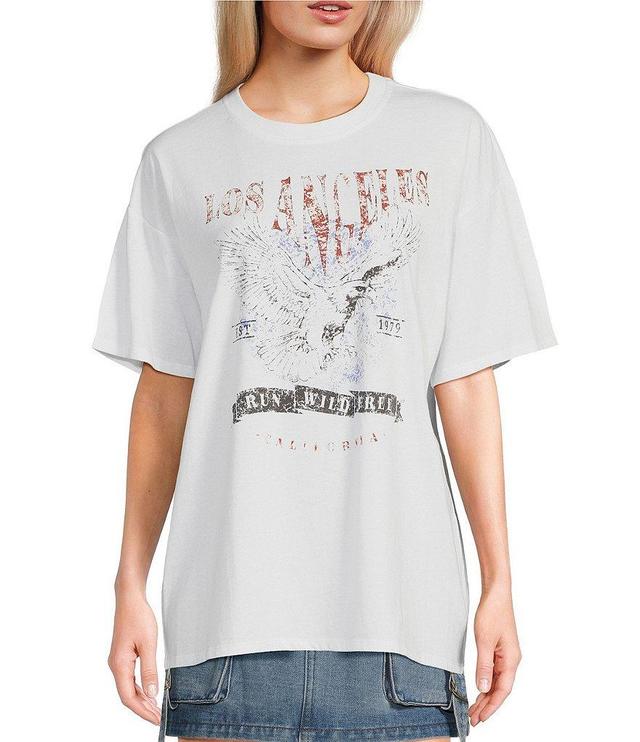 C&V Chelsea & Violet Oversized Lost Angeles Graphic T-Shirt Product Image