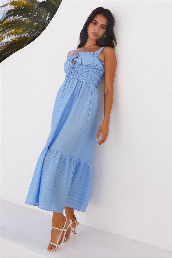 Bondi Beach Midi Dress Blue Product Image