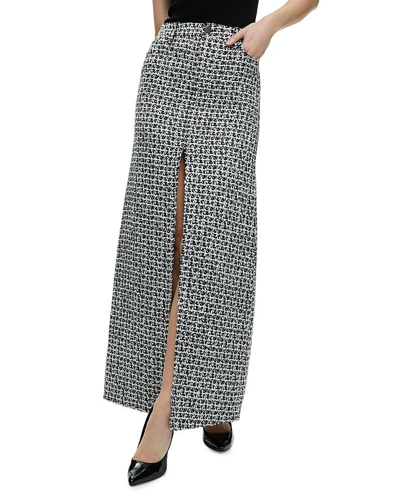 Rye Tweed Maxi Skirt In Black Product Image