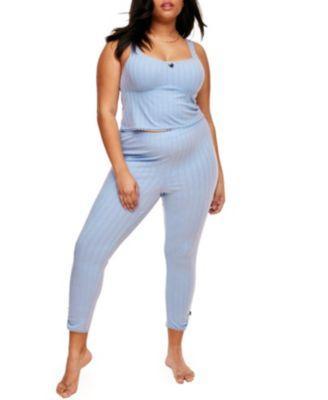 Plus Size Gema Pajama Tank And Legging Set Product Image