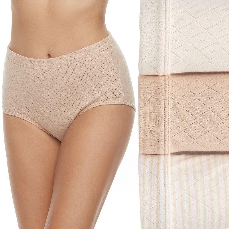 Womens Jockey Elance Breathe 3-pack Pointelle Briefs Panty Set 1542 Product Image