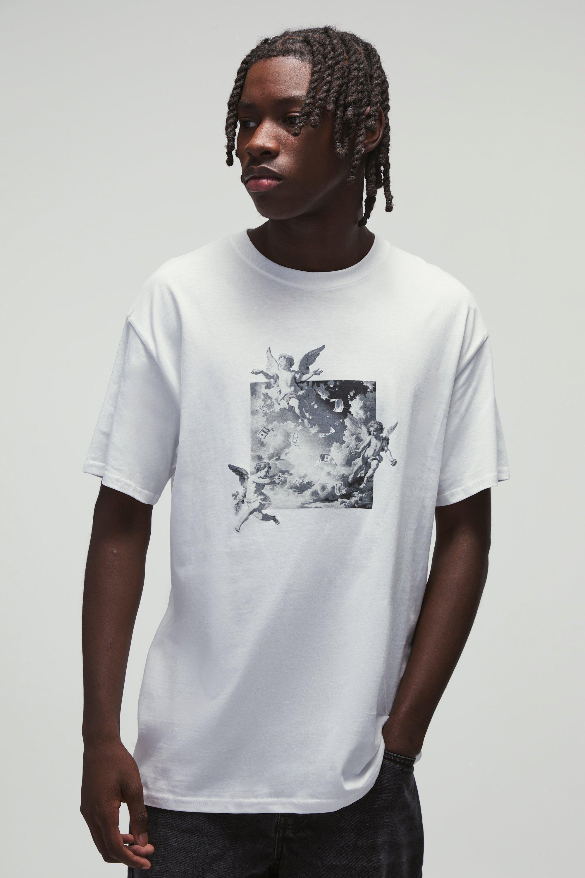 Renaissance Print T-Shirt | boohooMAN USA Product Image