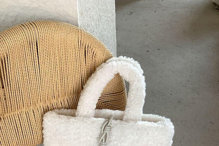 Faux Shearling Tote Bag Product Image