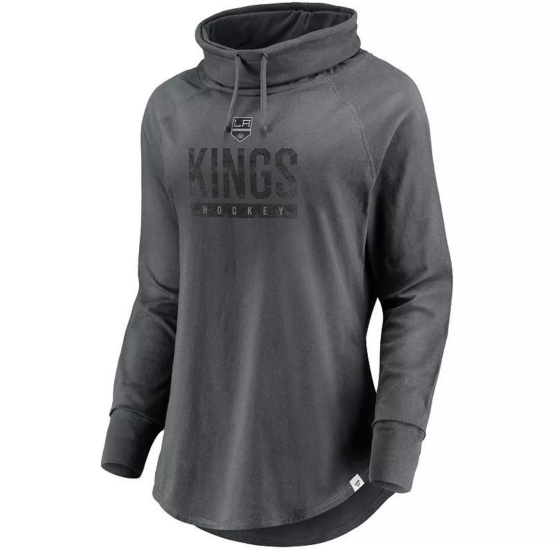 Womens Fanatics Charcoal Los Angeles Kings Be A Pro Cowl Neck Sweatshirt Product Image