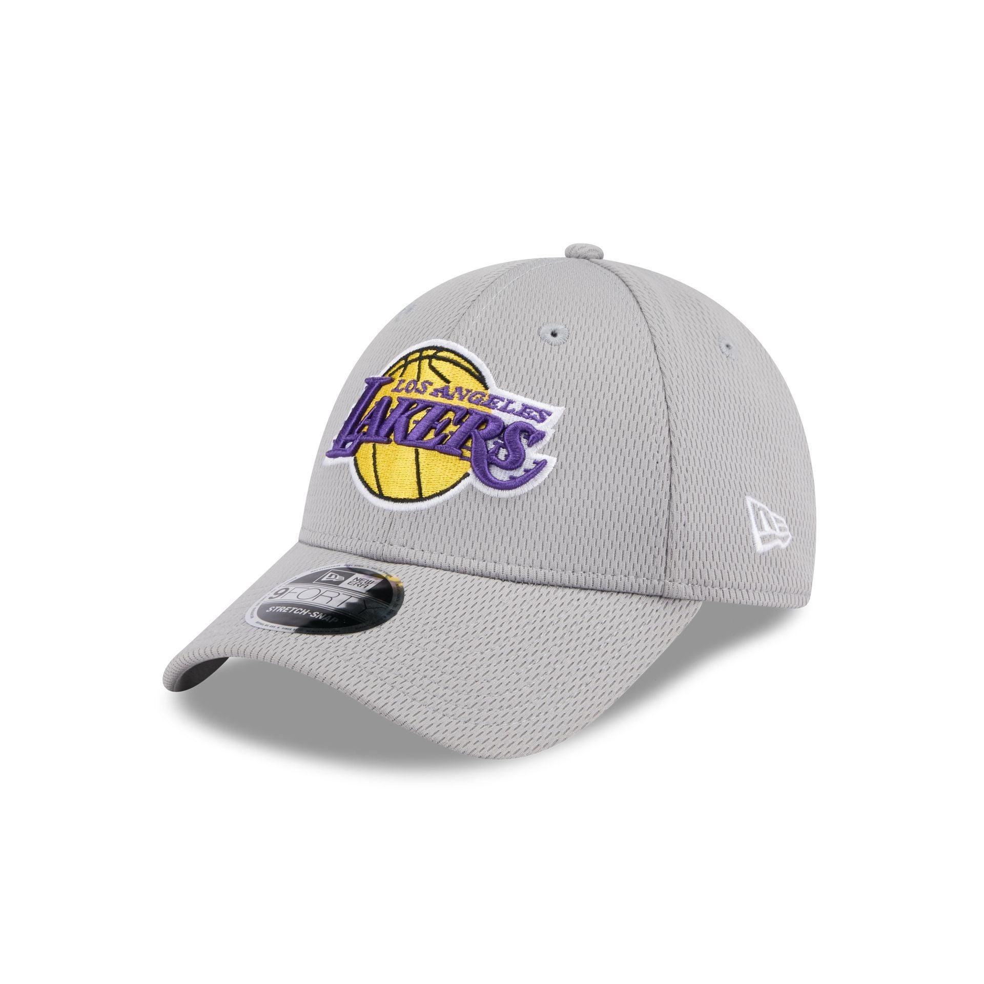 Los Angeles Lakers Gray 9FORTY Stretch-Snap Hat Male Product Image