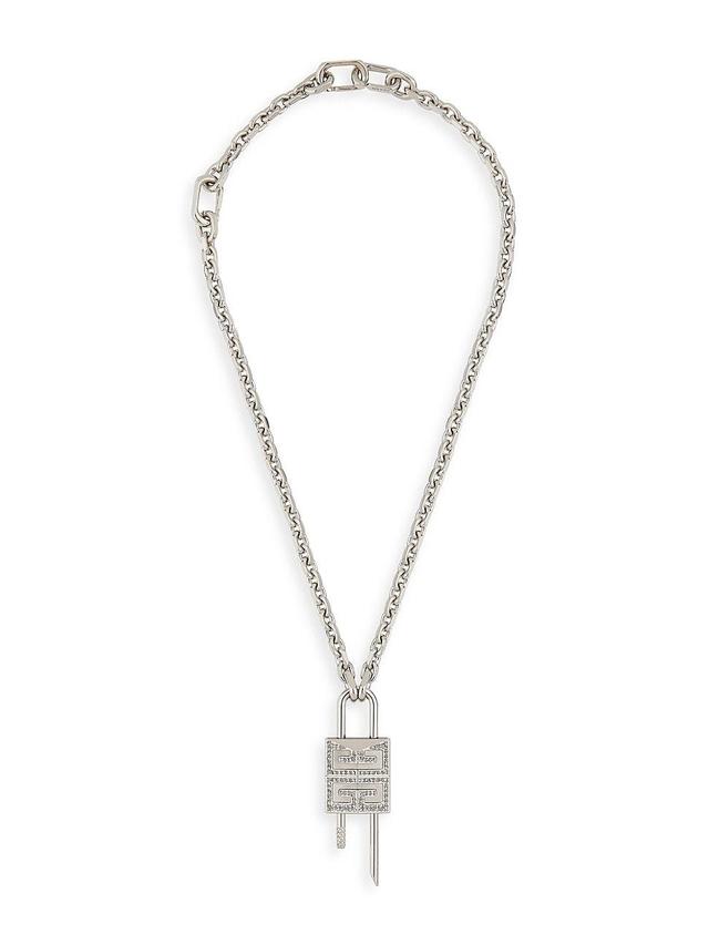 Men's 4G Crystal Lock Pendant Necklace Product Image