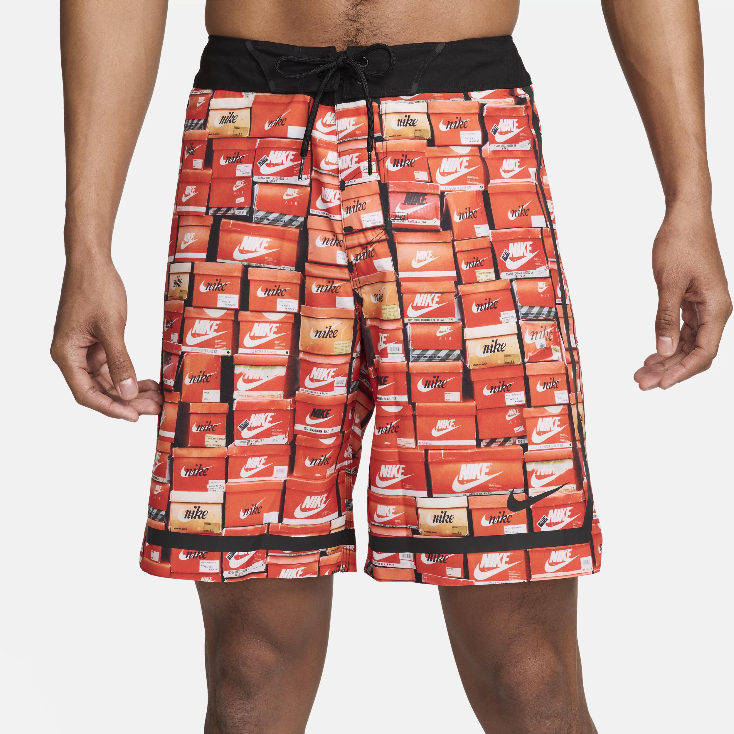 Nike Mens Nike Stacked Fadeaway 9 Boardshorts - Mens Orange/Black Product Image