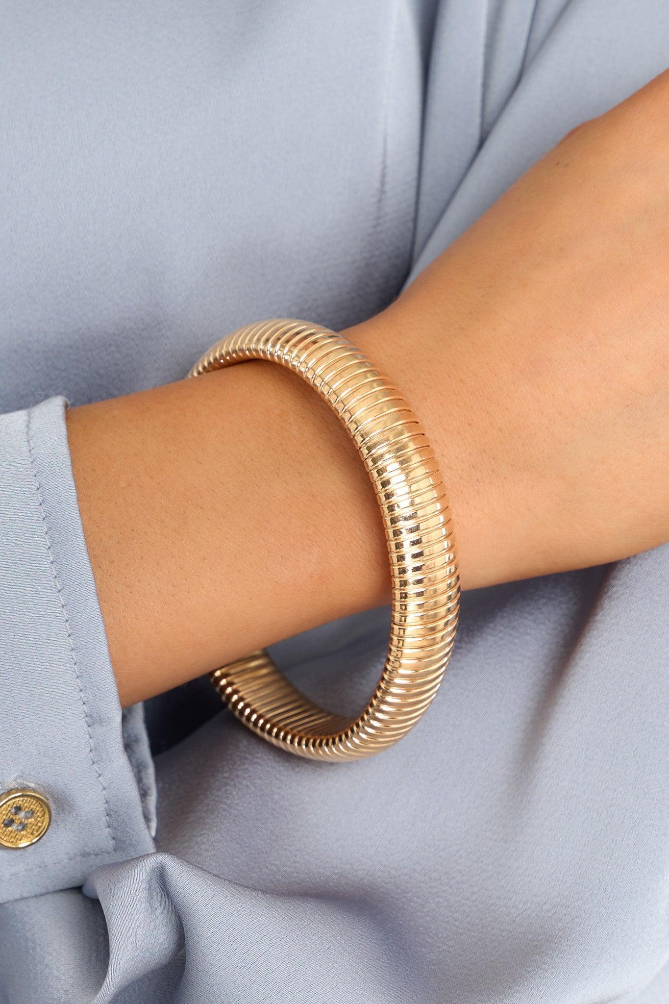 Showing Up Gold Bracelet Product Image