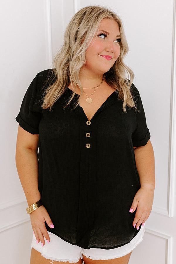 Coastal Breeze Shift Top in Black Curves Product Image