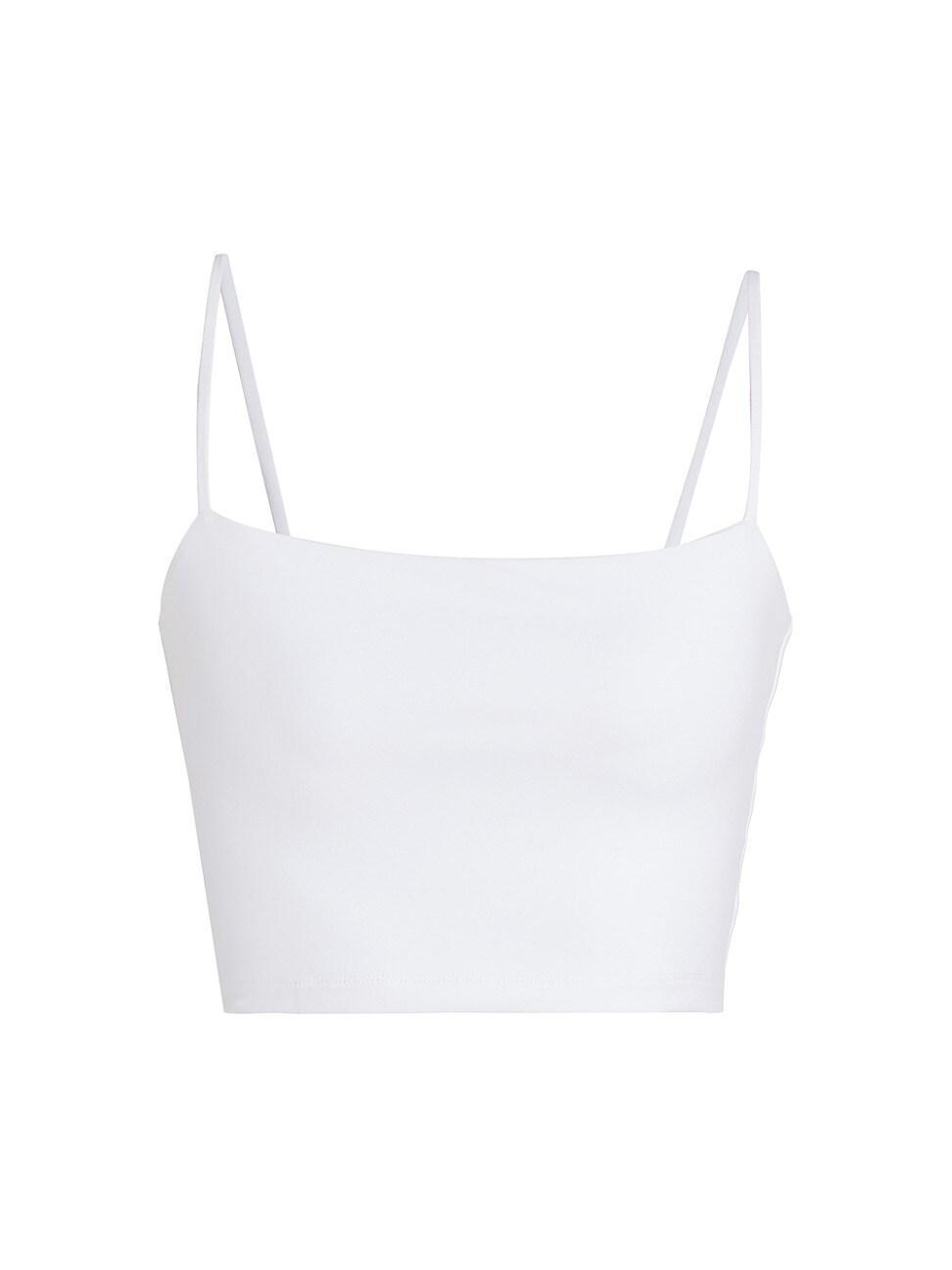 Womens Essential Square-Neck Crop Top Product Image