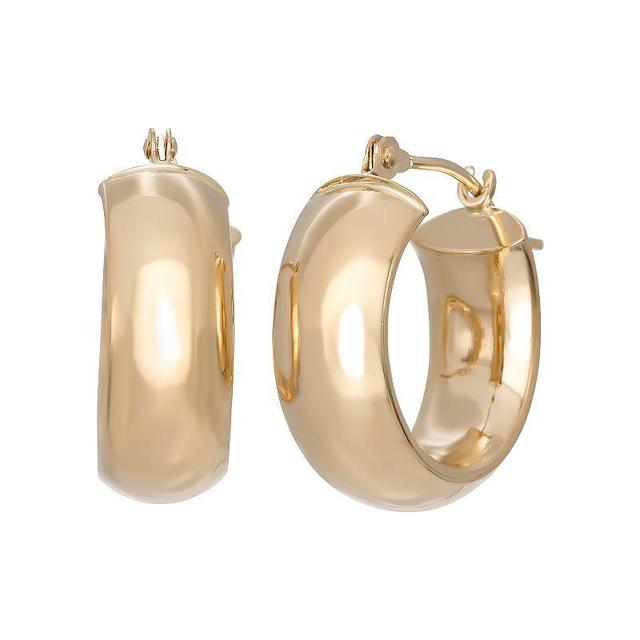 Jordan Blue 14k Gold Hoop Earrings, Womens Product Image