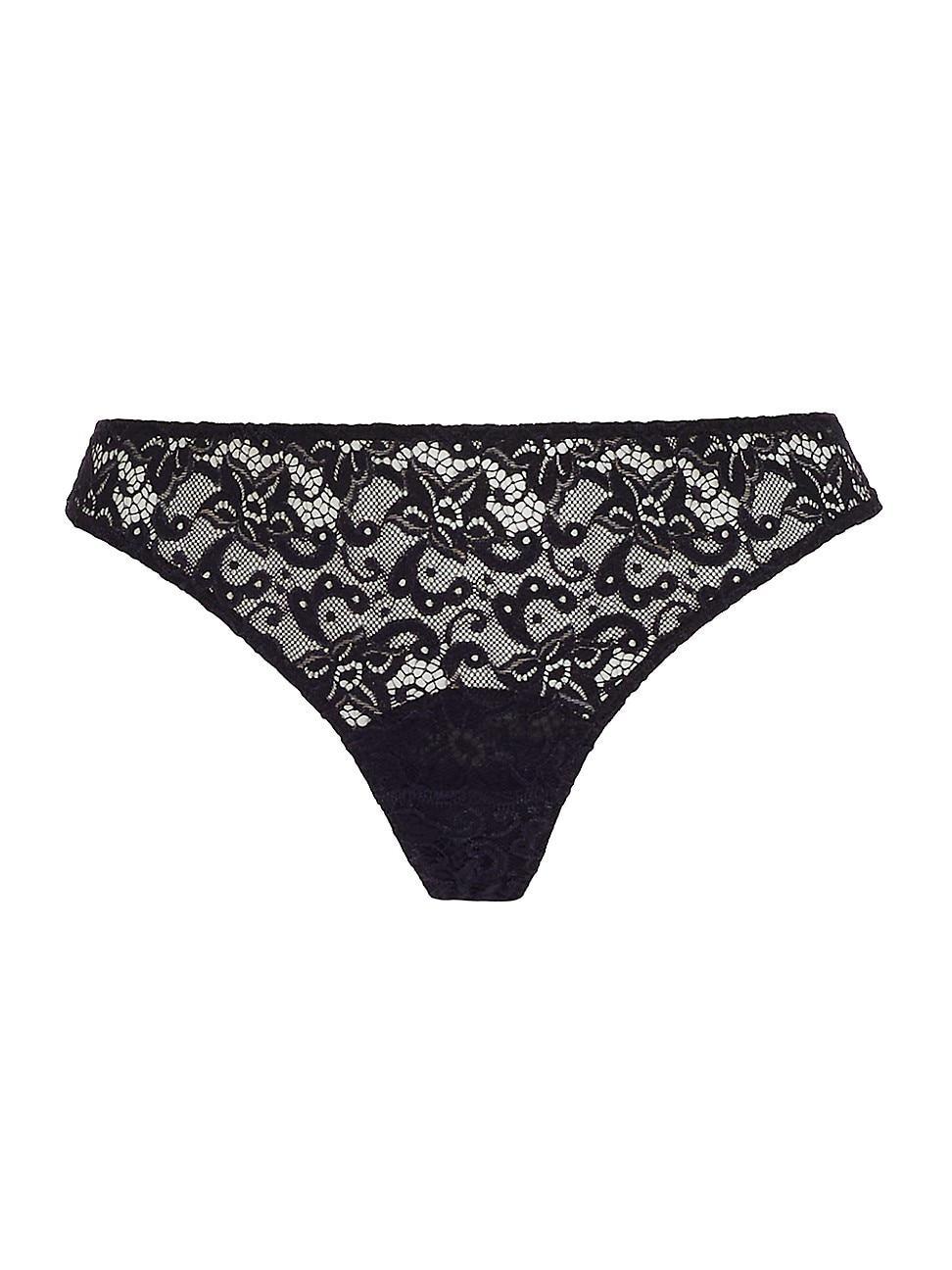 Womens Stretch Lace Thong Product Image