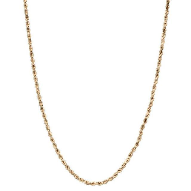 Rope Chain Necklace, Womens, Gold Tone Product Image