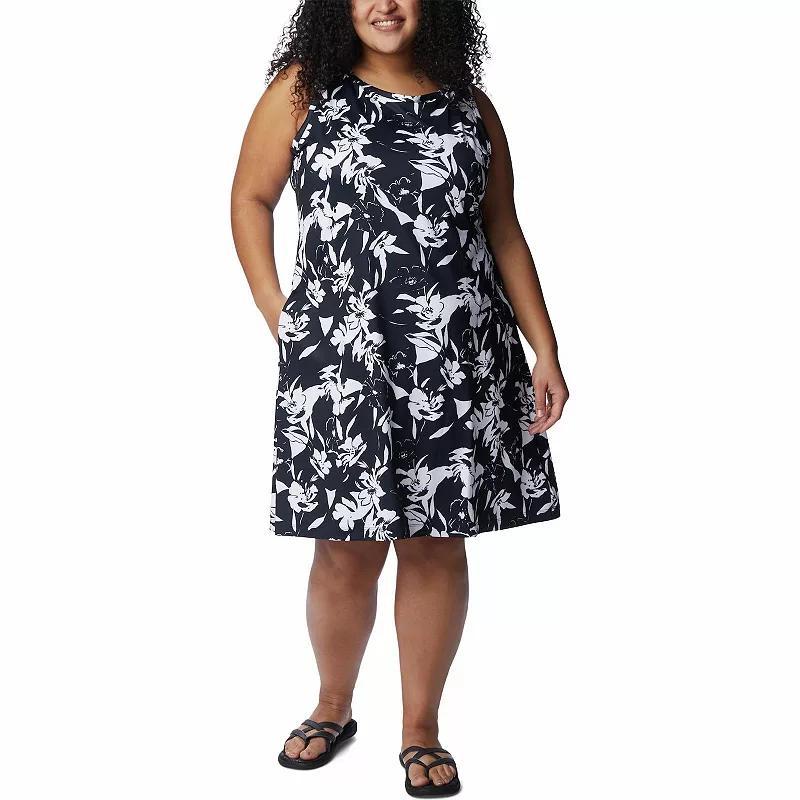 Plus Size Columbia Chill River Print UPF 50 Moisture-Wicking Active Dress, Womens Product Image