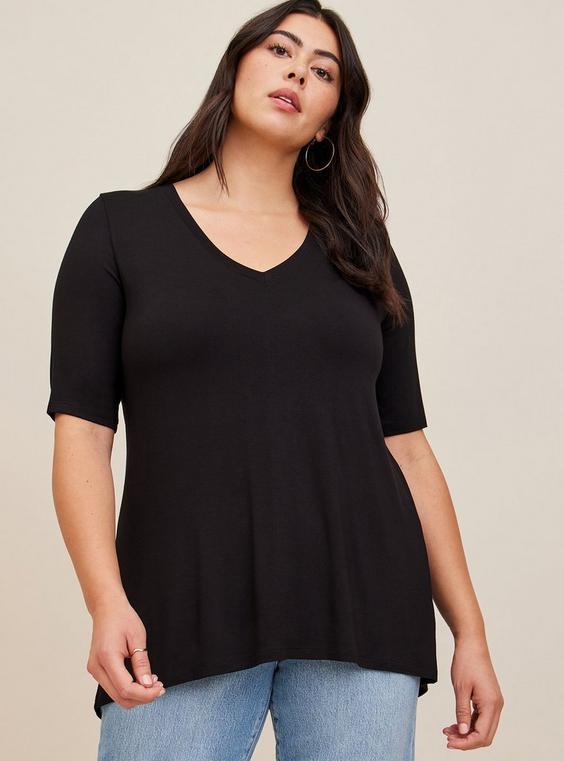 Favorite Tunic V-Neck Hi-Low Tee Product Image