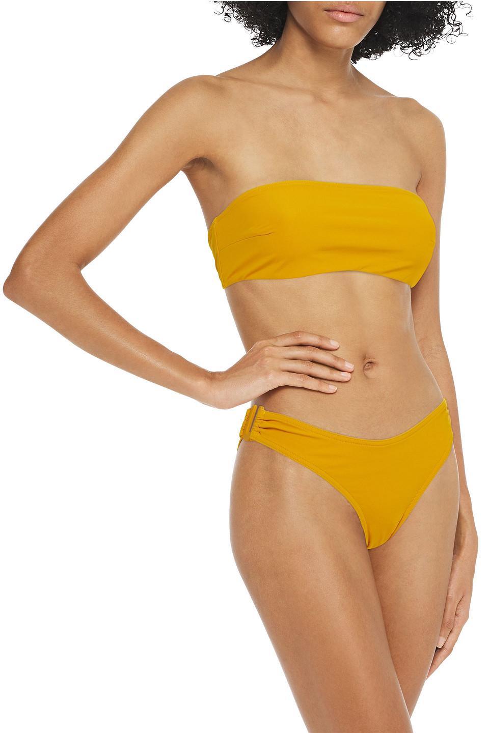 Separates Sculpt Link Low-rise Bikini Briefs In Marigold Product Image