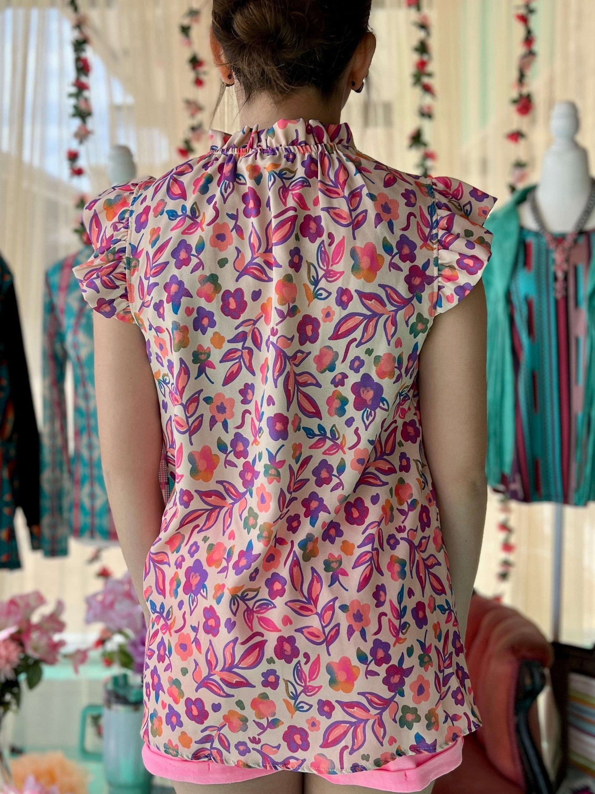 Fluttered & Floral Top Product Image