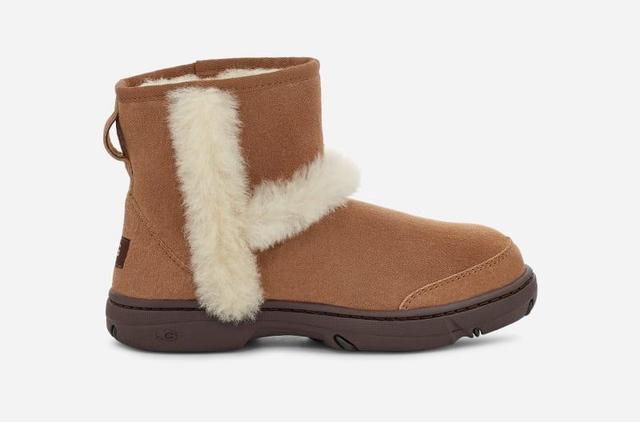 UGG Womens Sunburst Mini Sheepskin/Suede Classic Boots Product Image