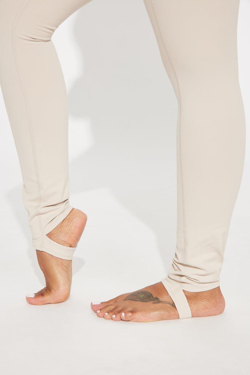 Cara Super Soft Active Stirrup Legging - Taupe Product Image