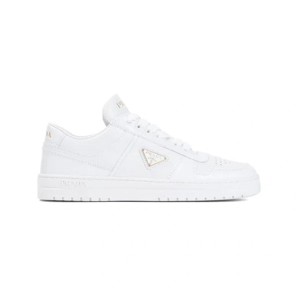 White Calf Leather Lace-up Shoes Product Image