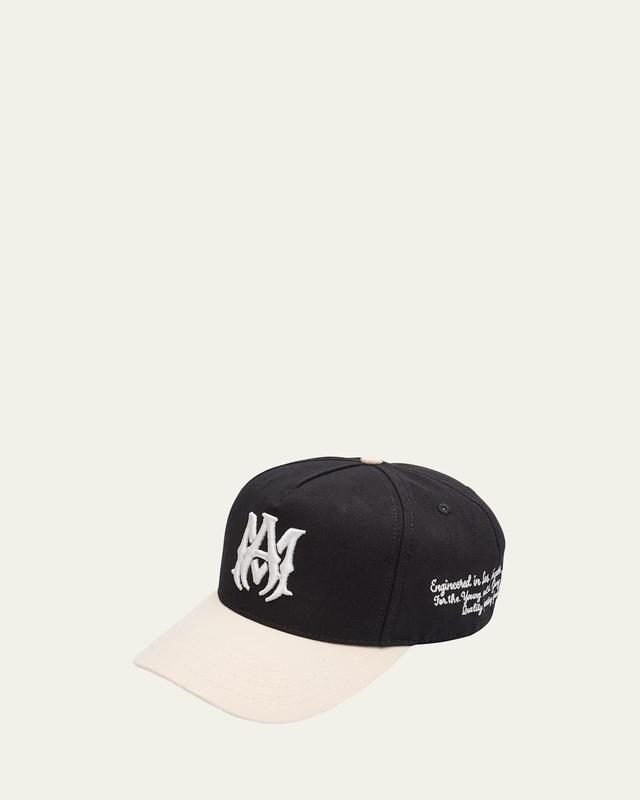 Mens MA Two-Tone Canvas Baseball Cap Product Image