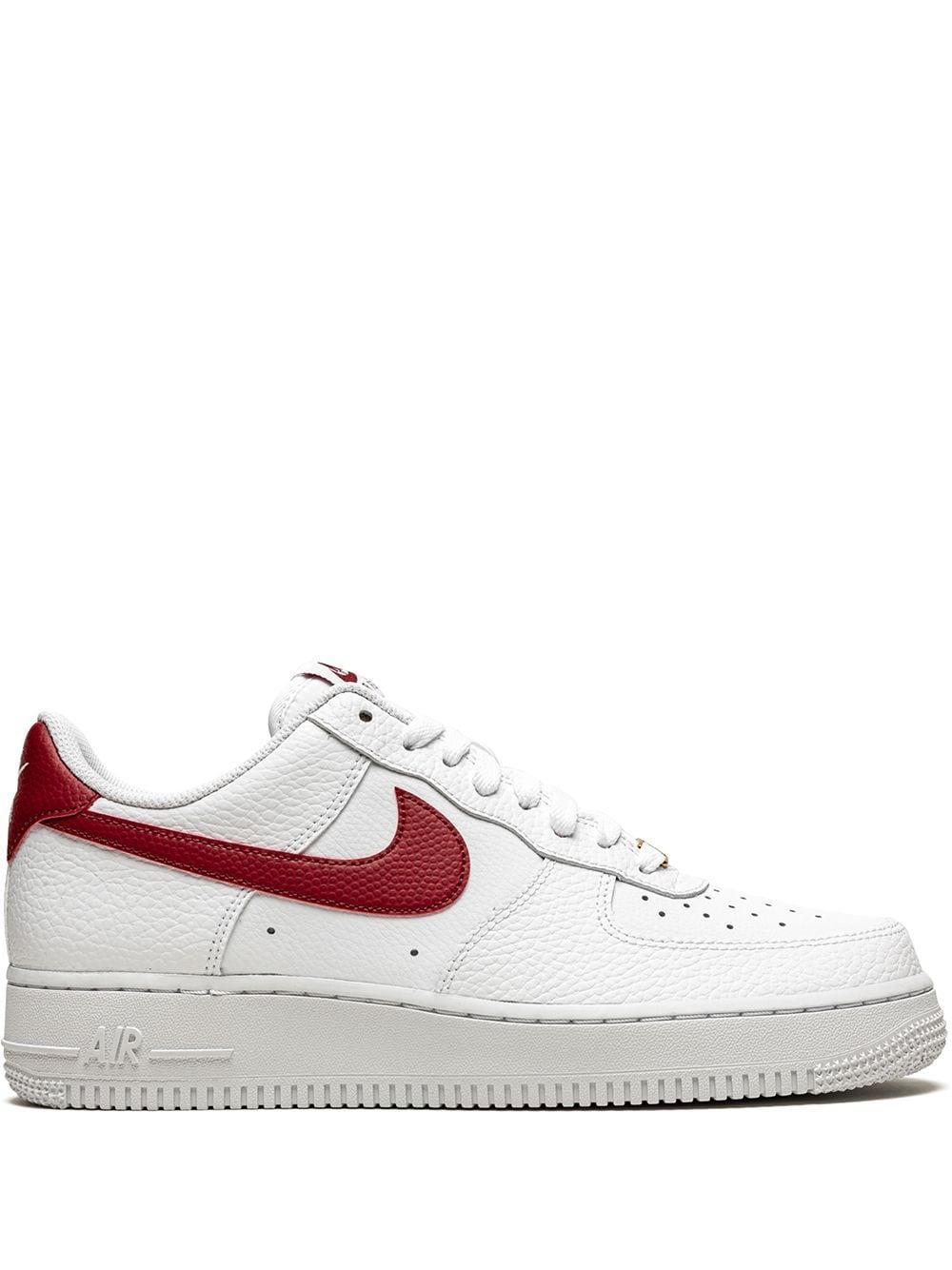 Air Force 1 '07 Low "team Red" Sneakers In White Product Image