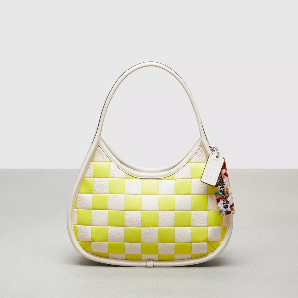 Ergo Bag In Checkerboard Patchwork Upcrafted Leather Product Image