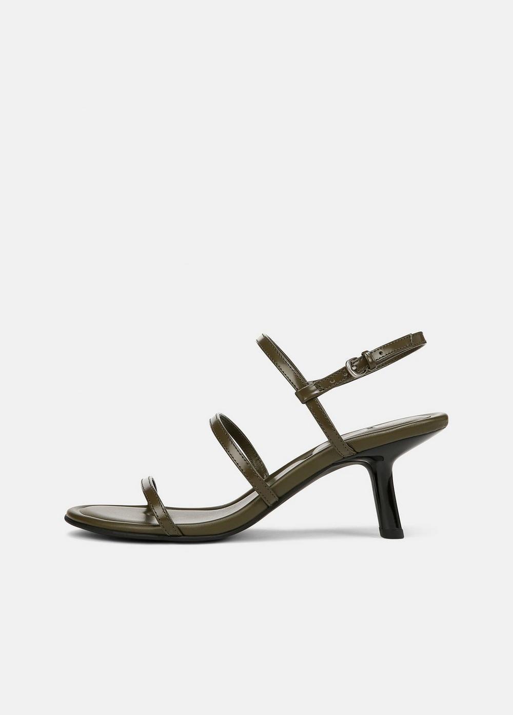 Josie Leather Strappy Heeled Sandal Product Image