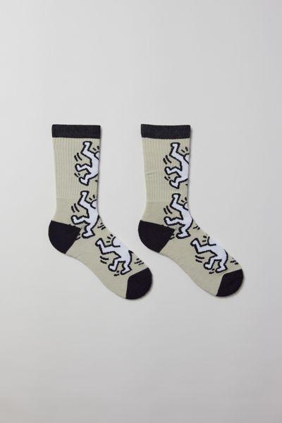 Keith Haring Dancing Figure Crew Sock Mens at Urban Outfitters Product Image