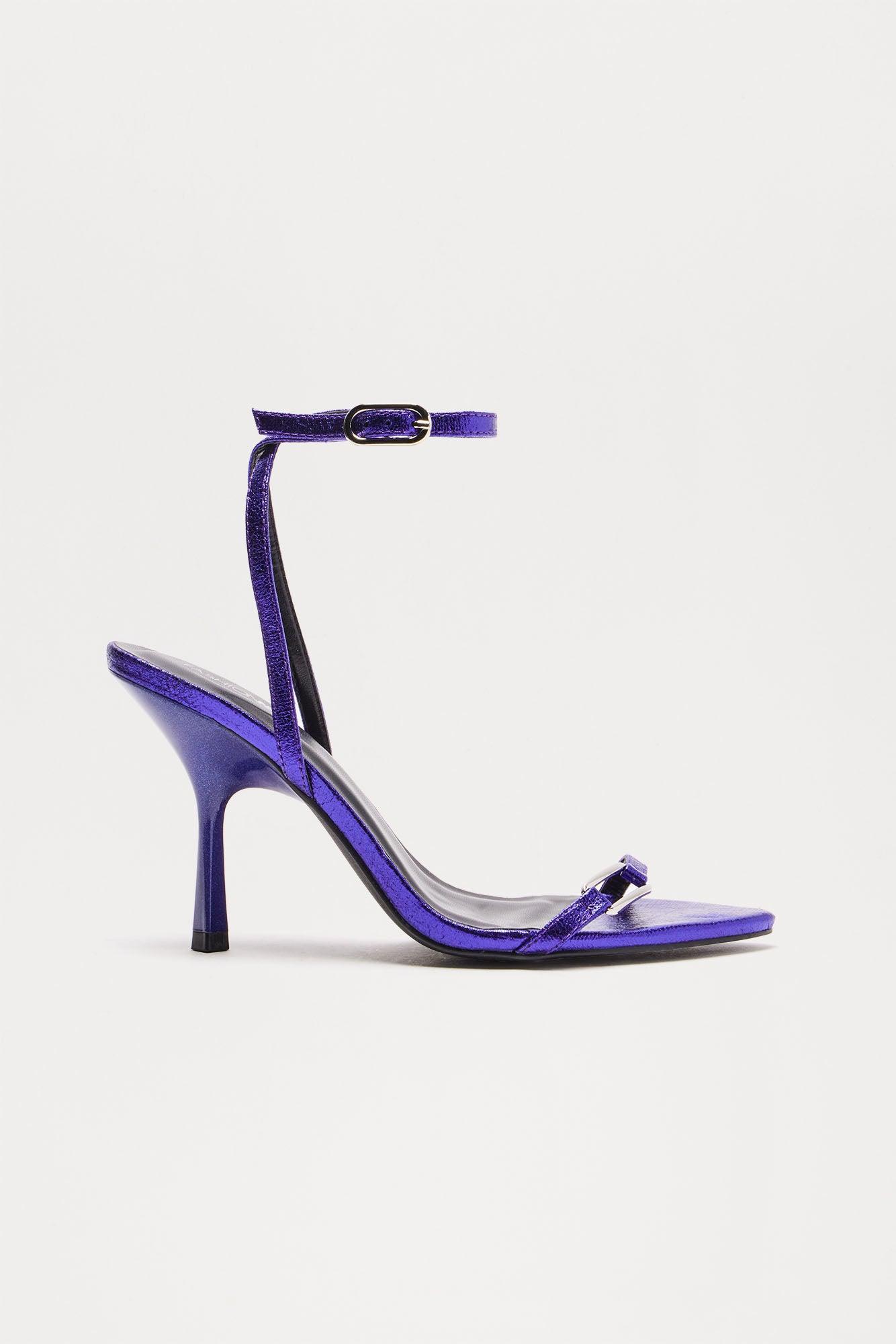 Arya Metallic Heels - Purple product image