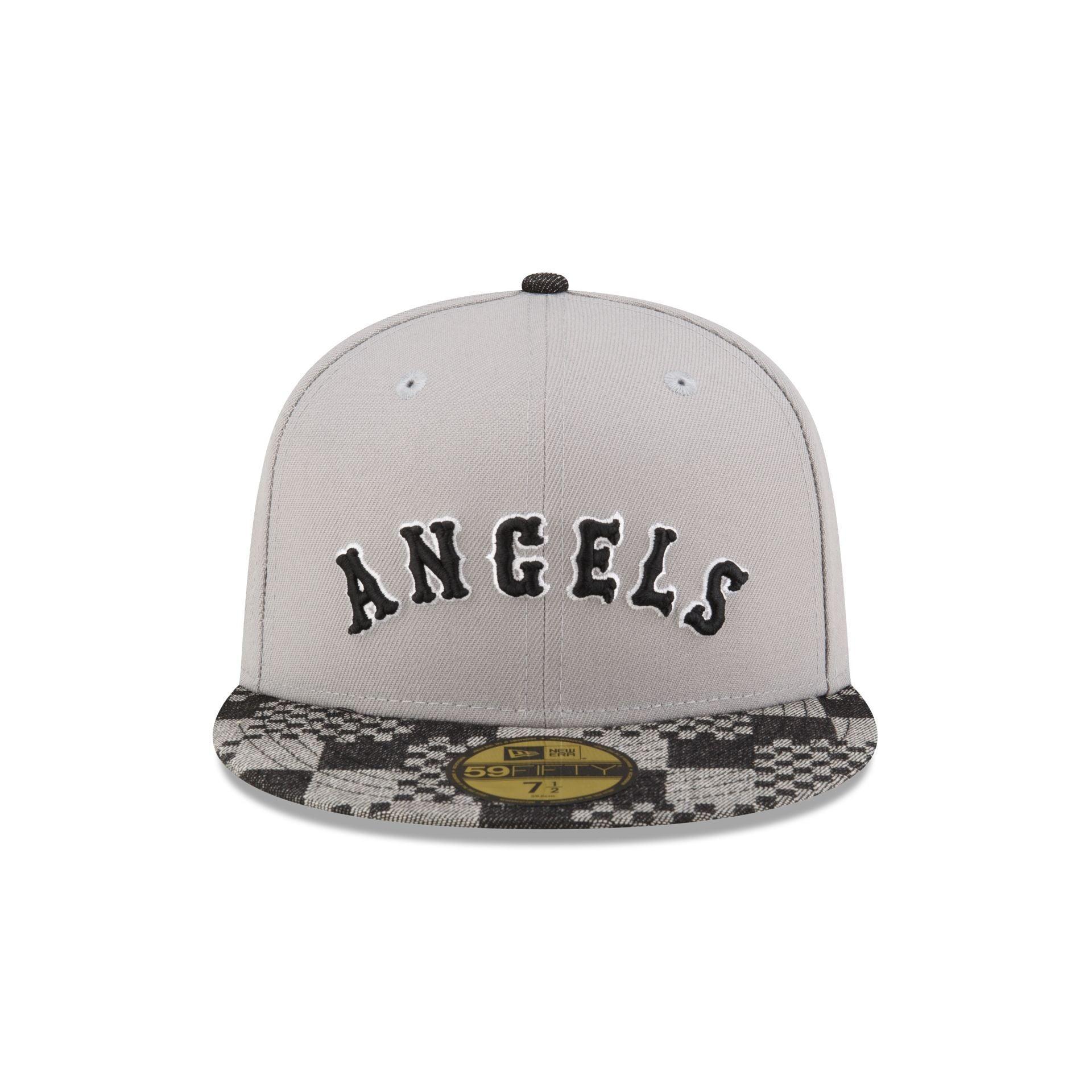 Los Angeles Angels Pattern Denim 59FIFTY Fitted Hat Male Product Image