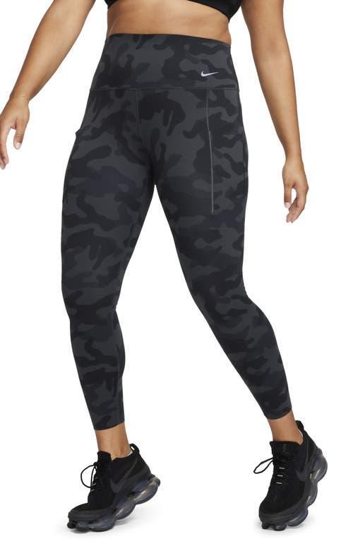 Nike Women's Universa Medium-Support High-Waisted 7/8 Camo Leggings with Pockets Product Image