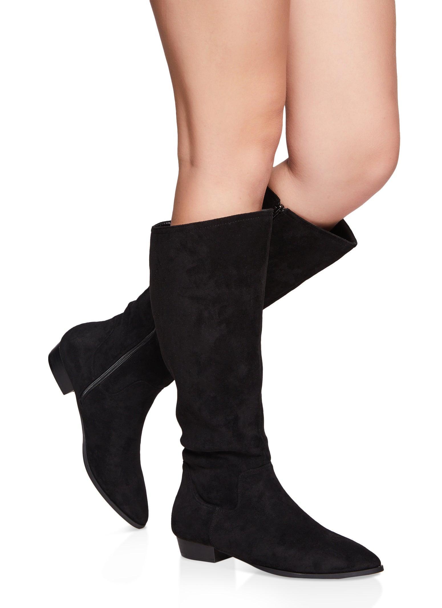 Womens Pointed Toe Knee High Boots product image