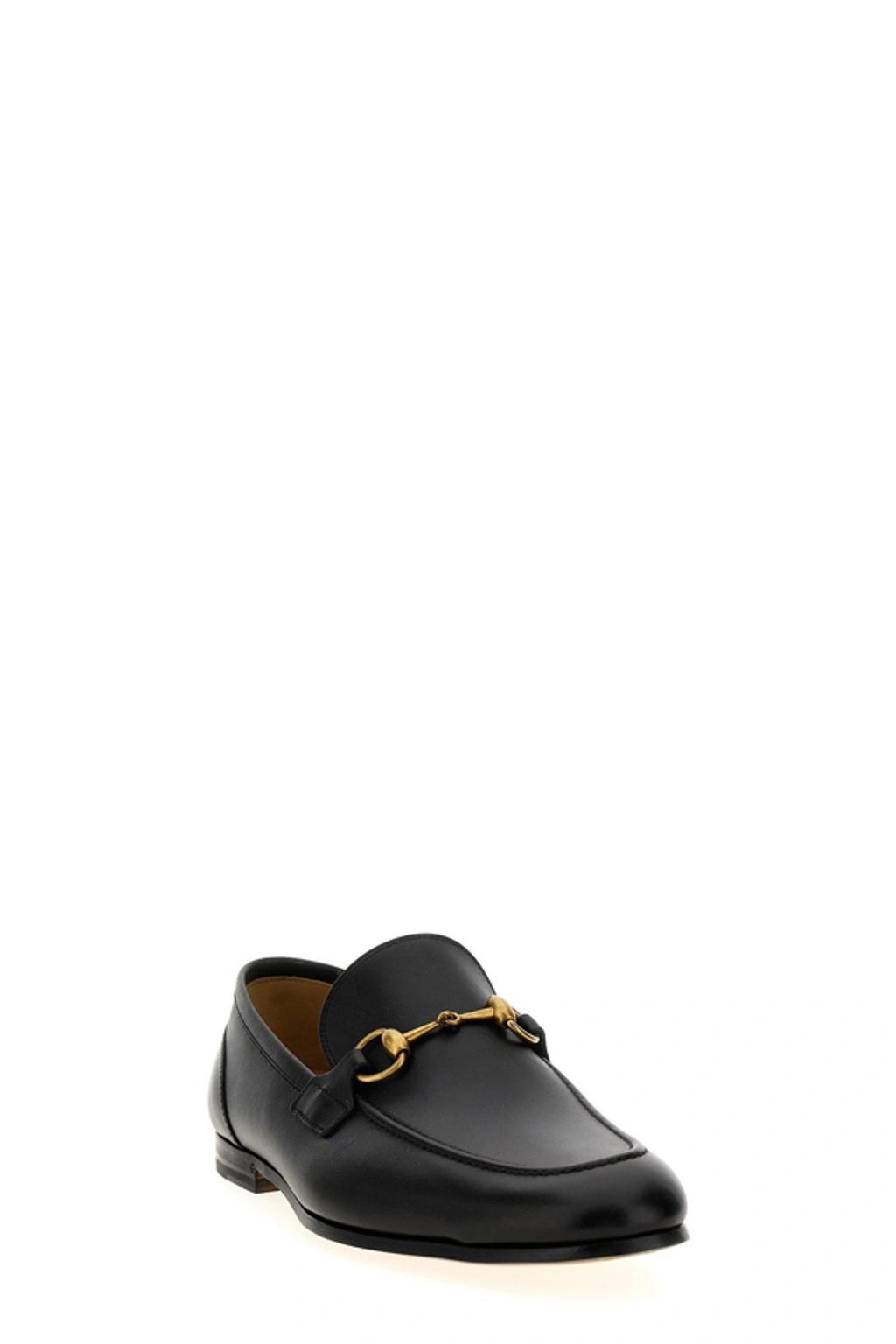 GUCCI Jordaan Leather Loafers In Black Product Image