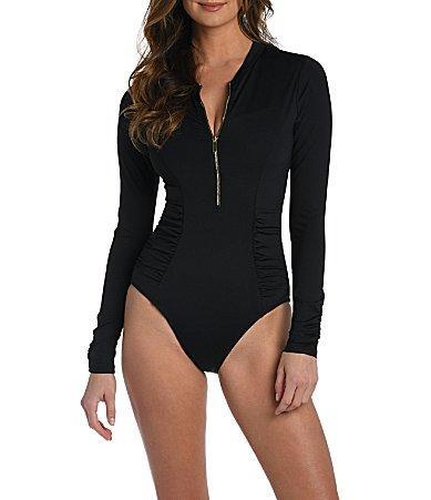 La Blanca Island Goddess Ruched One-Piece Swimsuit Product Image