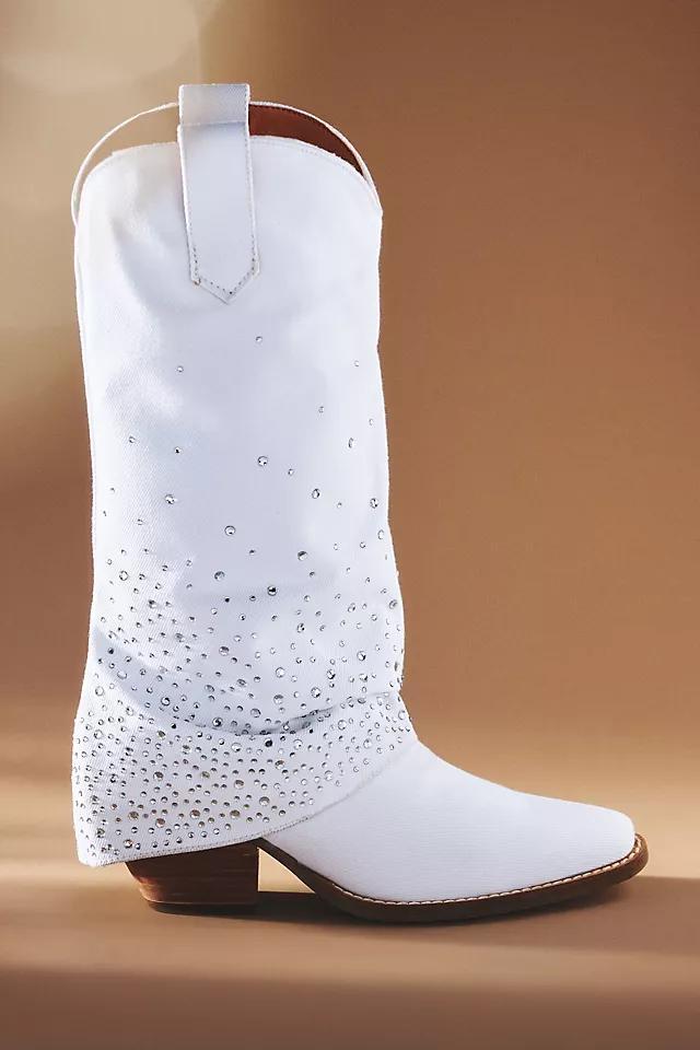 Dingo Eye Candy Rhinestone Denim Western Boots Product Image