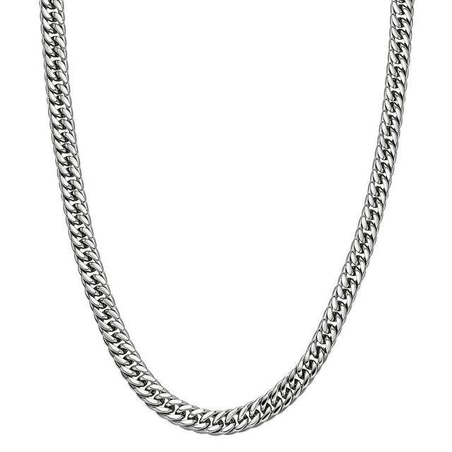 Mens LYNX Stainless Steel 9 mm Gourmet Chain Necklace Gold Tone Product Image