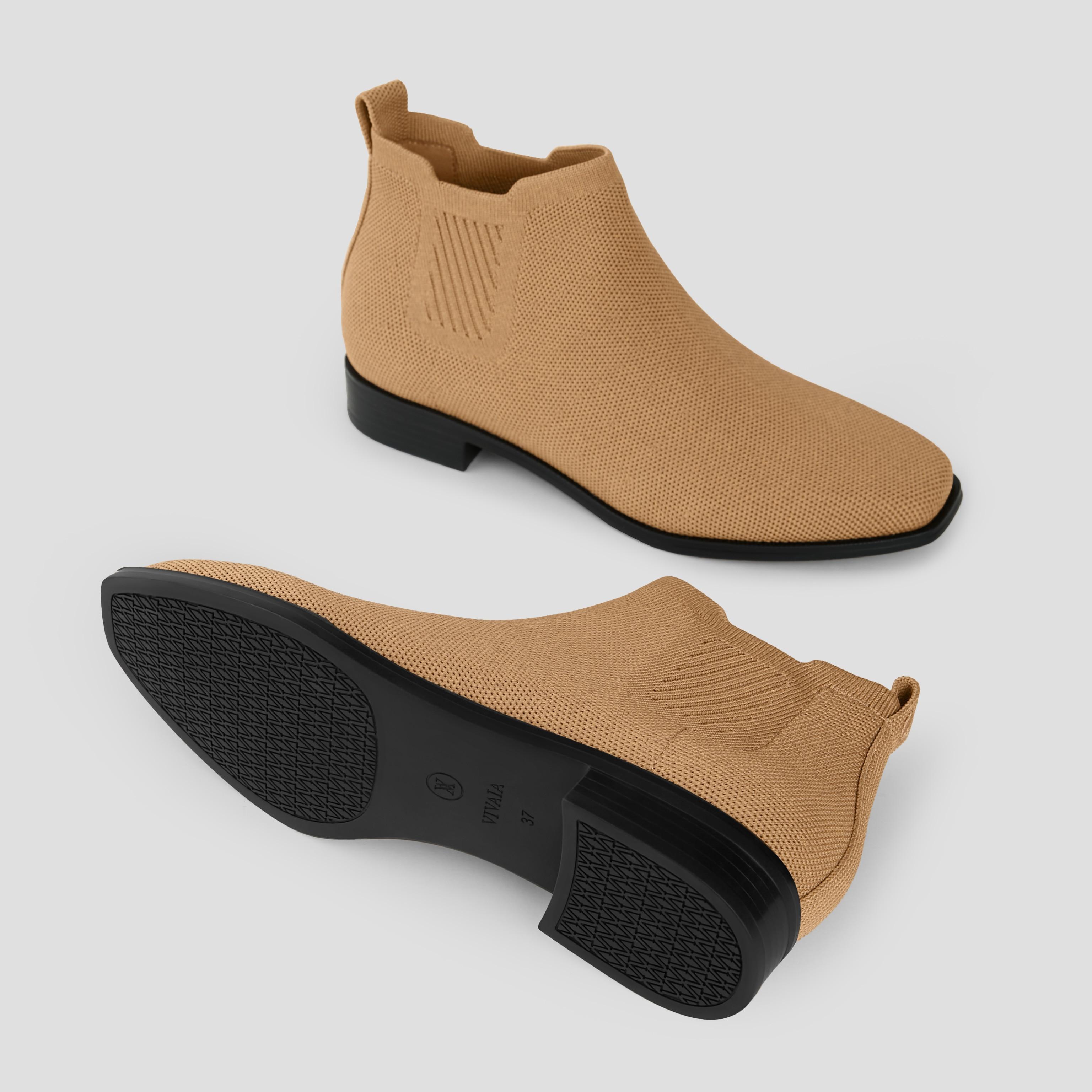 Square-Toe Water-Repellent Ankle Boots (Ryan Pro) Product Image