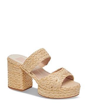 Dolce Vita Latoya Raffia Platform Sandal Product Image