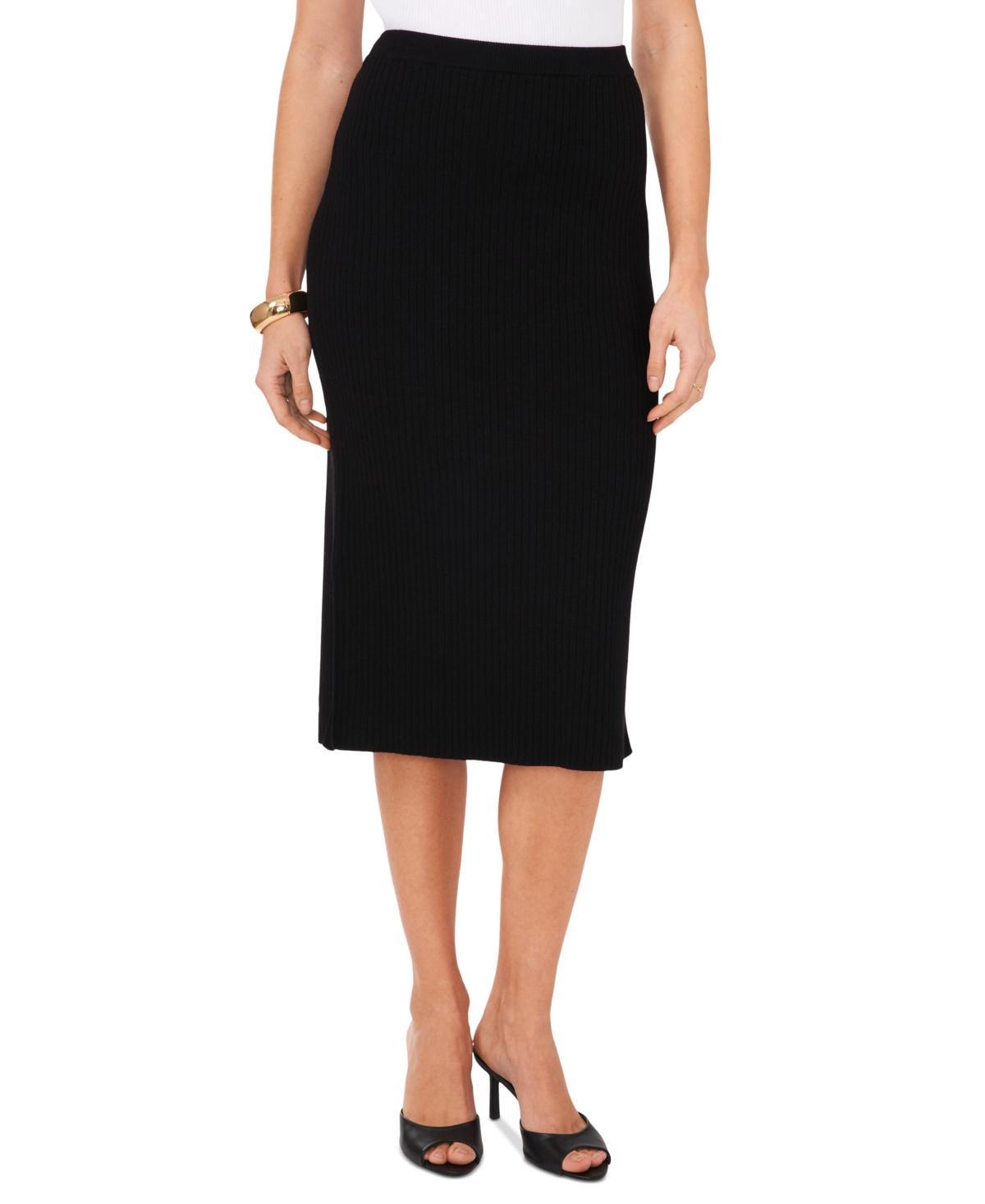 Vince Camuto Womens Side-Slit Sweater Midi Skirt Product Image