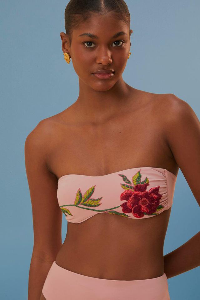 Rose Pink Bikini Top, ROSE PINK / XS Product Image