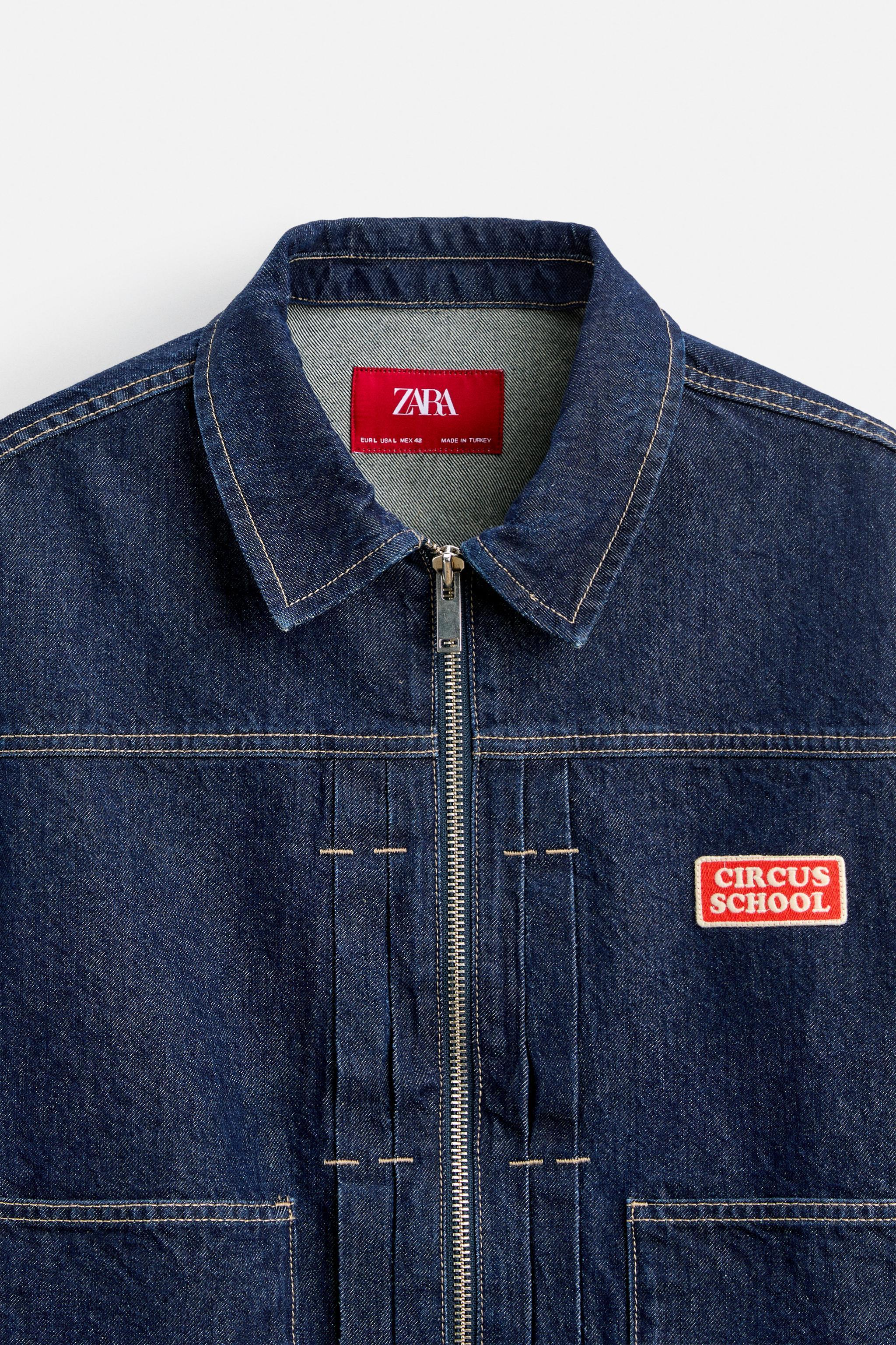 PLEATED DENIM JACKET X HARRY LAMBERT Product Image