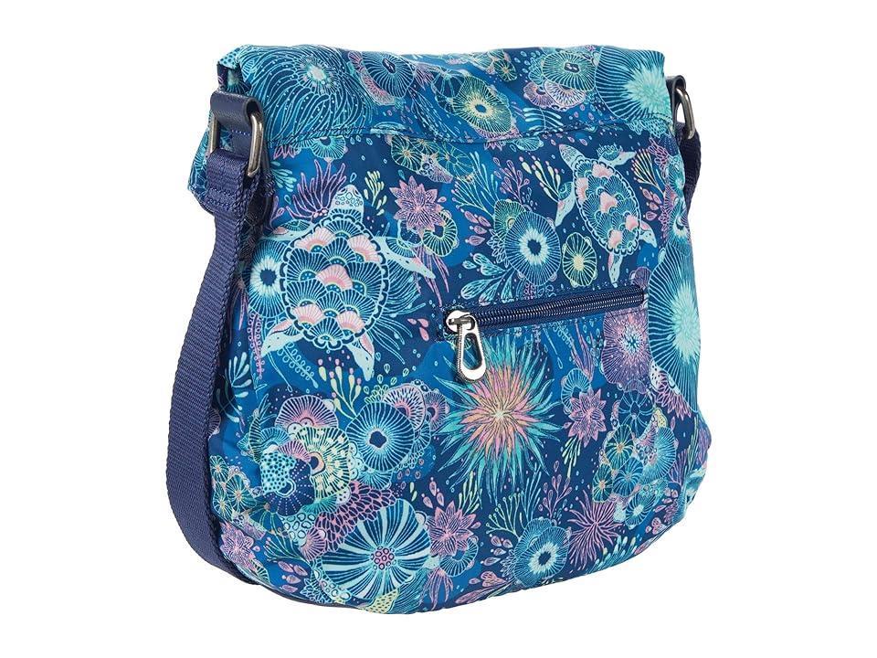 The Sak Artist Circle Foldover Crossbody (Royal Seascape) Cross Body Handbags Product Image