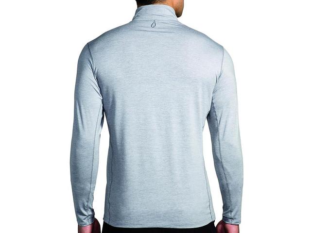 Brooks Dash 1/2 Zip 2.0 (Heather Stone) Men's Clothing Product Image