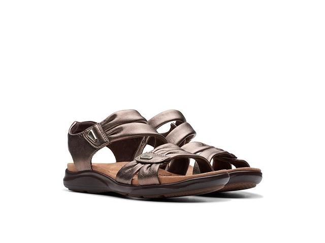 Clarks Kitly Ave Leather) Women's Sandals Product Image