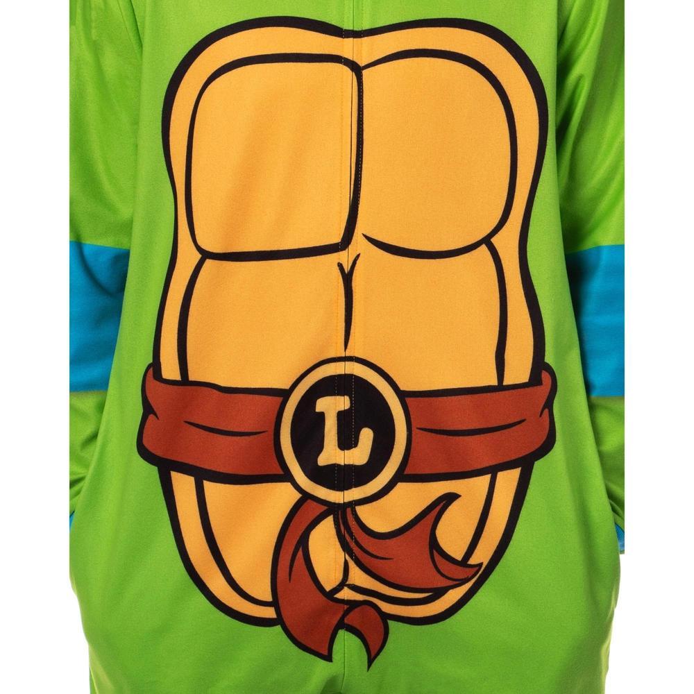 Intimo Teenage Mutant Ninja Turtles Mens' Union Suit Costume Pajama (Leonardo, S/M) Green Product Image